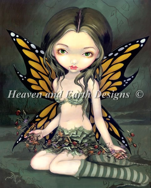 Fairy With Dried Flowers - Click Image to Close